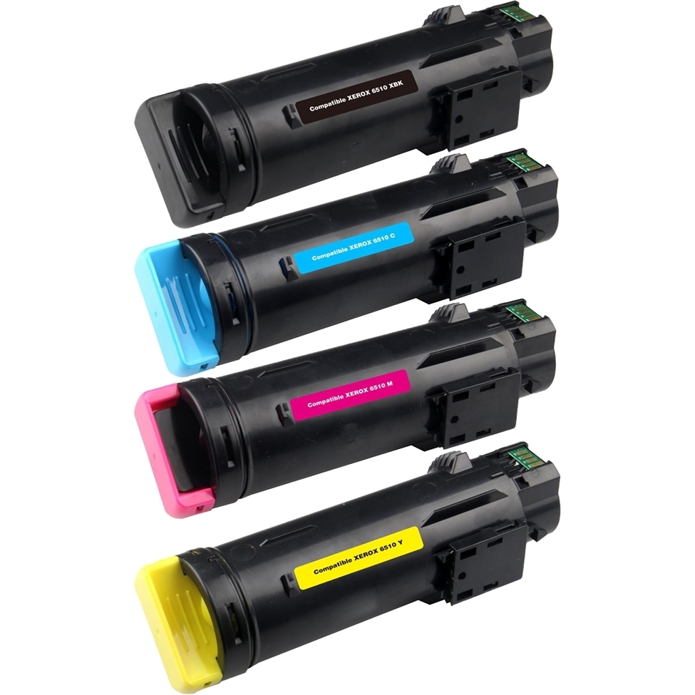 5 Pack - Compatible 106R03907/04/05/06 BCMY Toner Multipack + Extra Black for Xerox Printers