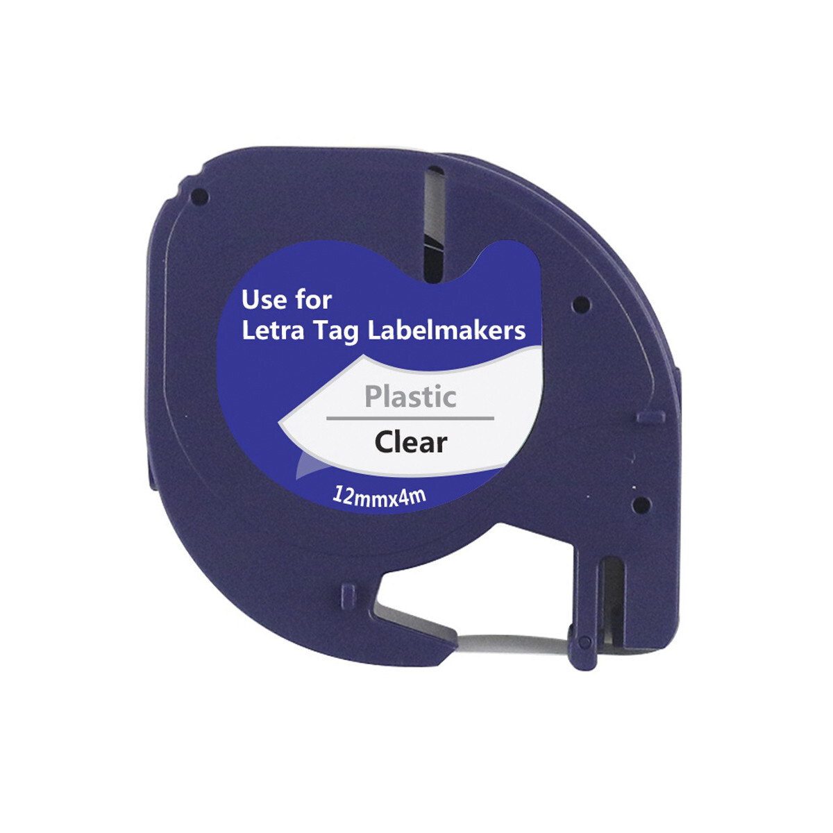 Compatible 12267 S0721530 Labelling Tape Cassette Black on Clear LetraTAG for Dymo Printers