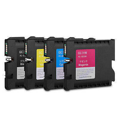 4 Pack - Compatible GC31 BCMY Ink Multipack for Ricoh Printers