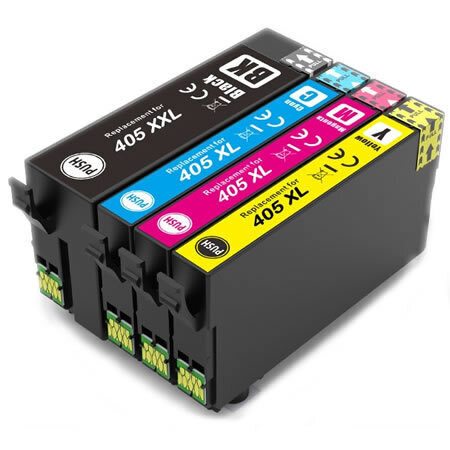 4 Pack - Compatible 405XL T05H6 BCMY Hi Cap Ink Multipack of 4 for Epson Printers