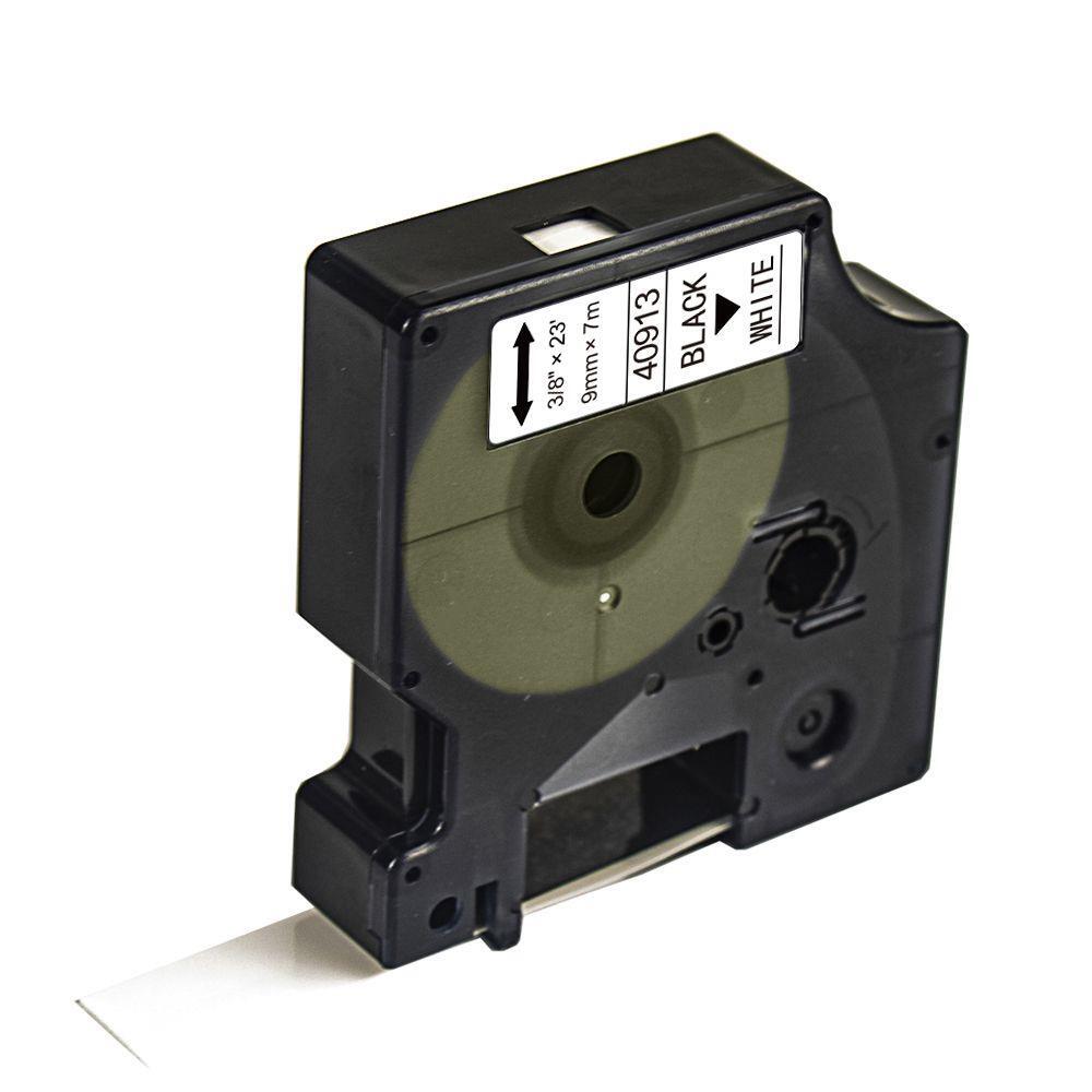 Compatible 40913 S0720680 Black on White Tape 9mm x 7m for Dymo Label Printers