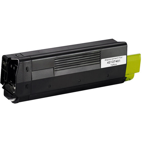 Compatible 42127405 Yellow Toner Cartridge for Oki Printers