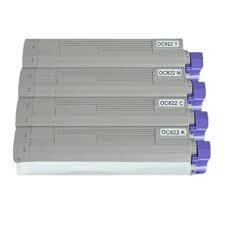 4 Pack - Compatible 43837109/06/07/08 BCMY Toner Multipack for Oki Printers