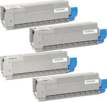 5 Pack - Compatible 44059232/29/30/31 BCMY Multipack + Extra Black for Oki Printers