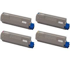 4 Pack - Compatible 44315308/5/6/7 BCMY Toner Multipack for Oki Printers
