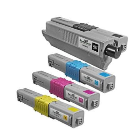 4 Pack - Compatible 44469803/704/705/706 BCMY Toner Multipack for Oki Printers