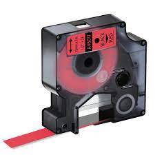 Compatible 45017 S0720570 Black on Red Tape 12mm x 7m for Dymo Label Printers
