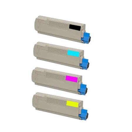 4 Pack - Compatible 46507616/3/4/5 BCMY Toner Multipack for Oki Printers