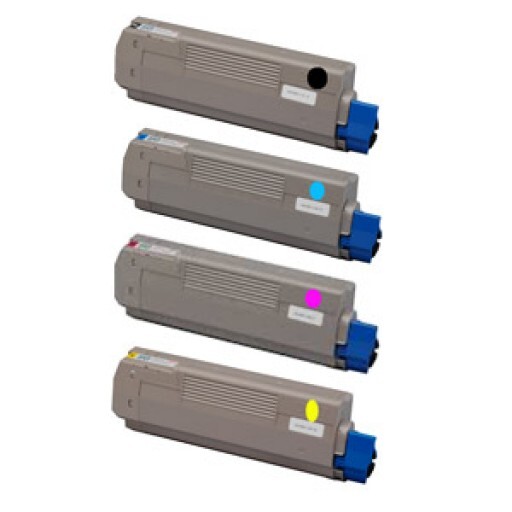 4 Pack - Compatible 46507508/5/6/7 BCMY Toner Multipack for Oki Printers