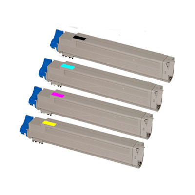 4 Pack - Compatible 46508712/11/10/09 BCMY Toner Multipack for Oki Printers