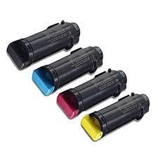 4 Pack - Compatible 593-BBSB/BBSD/BBRV/BBSE BCMY Toner Multipack for Dell Printers