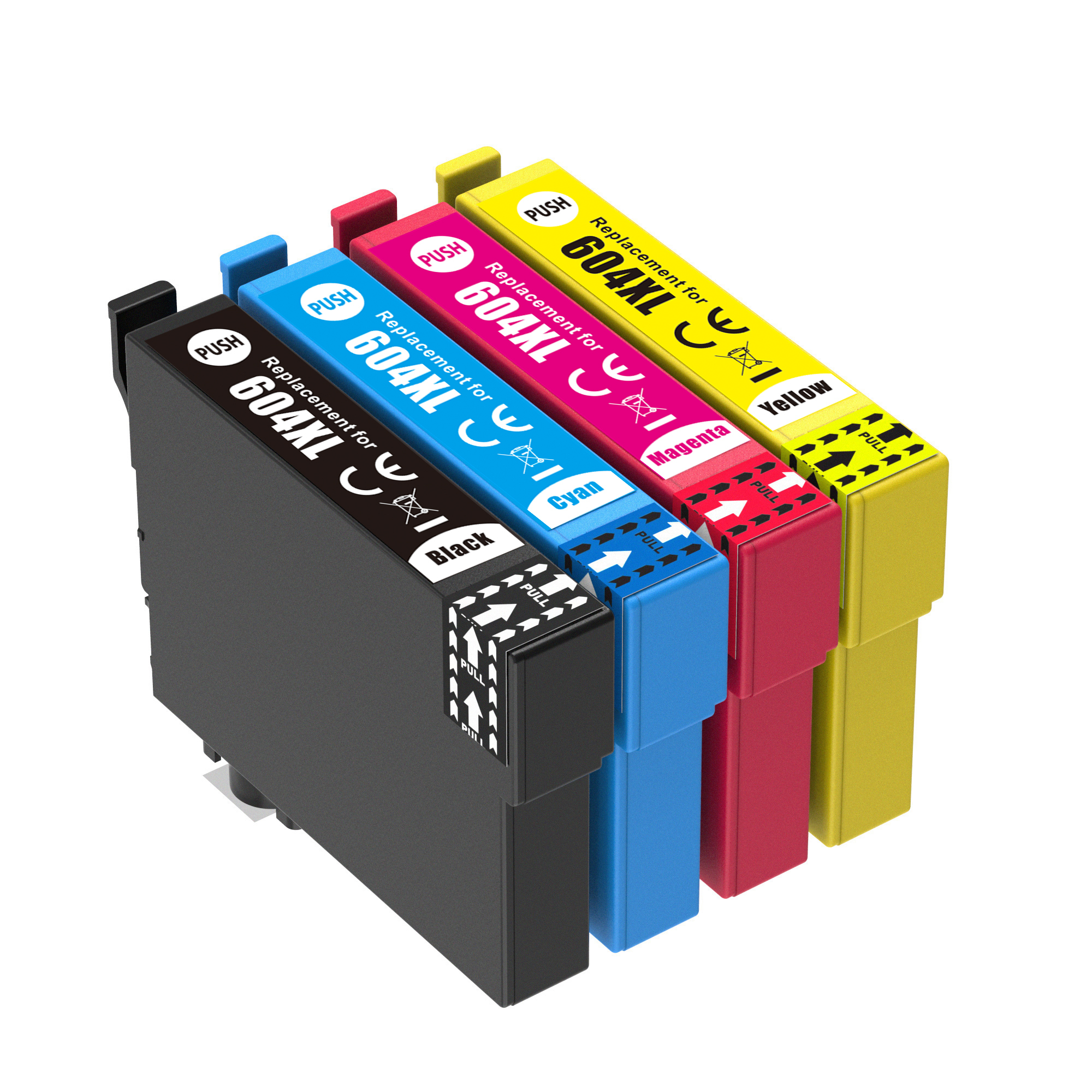 4 Pack - Compatible 604XL T10H6 BCMY Ink Multipack for Epson Printers