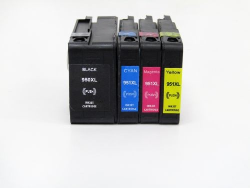 4 Pack - Compatible 950XL/951XL C2P43AE BCMY Hi Cap Ink Multipack for HP Printers