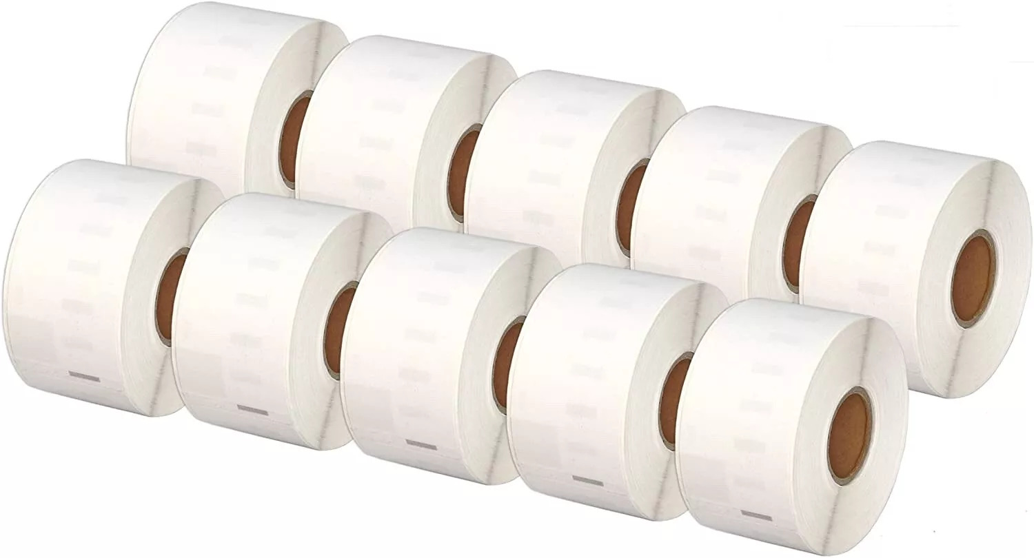 10 Pack - Compatible 99012 S0722400 260x89x36mm Label Roll WITH CHIP To Fit Dymo 550, 550 Turbo and 5XL