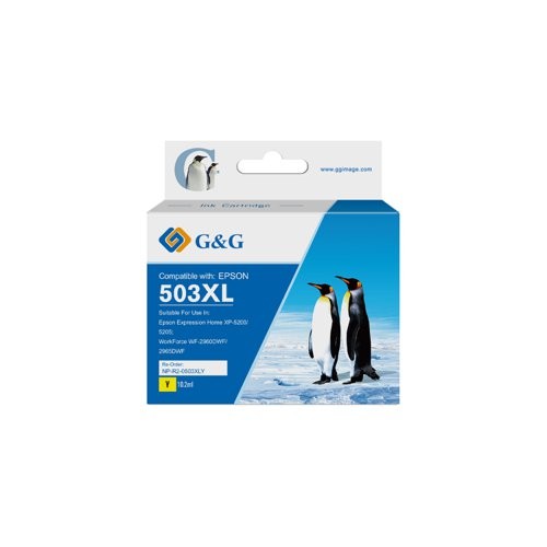 Compatible 503XL T09R4 Yellow ink Cartridge for Epson Printers C13T09R44010