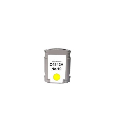 Compatible 10 C4842A Yellow Ink Cartridge for HP Printers