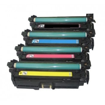 4 Pack - Compatible 504X Multipack CE250X/CE251A/CE252A/CE253A BCMY Toner for HP Printers