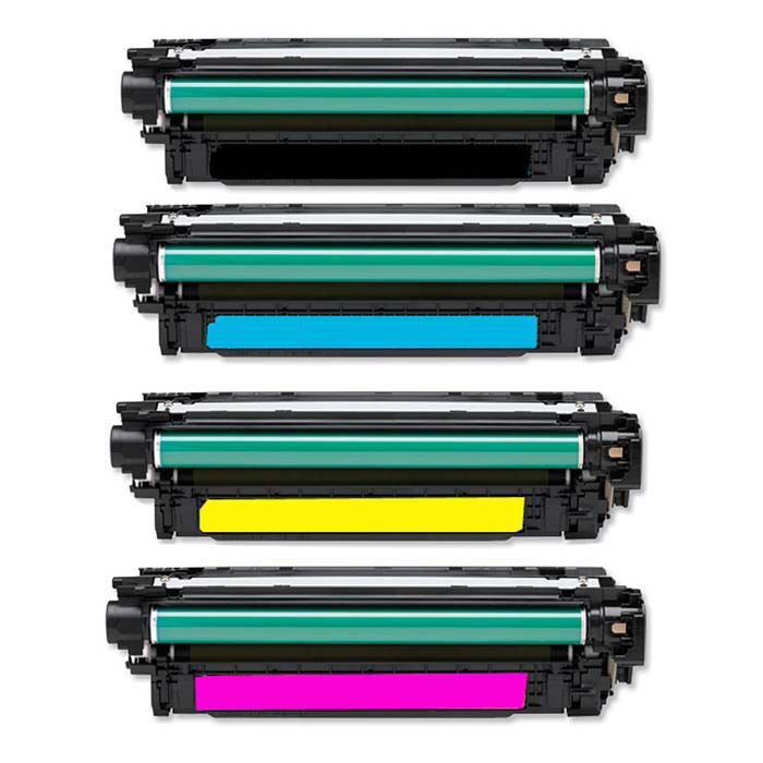 4 Pack - Compatible 507X Multipack CE400X/CE401A/CE402A/CE403A BCMY Toner for HP Printers