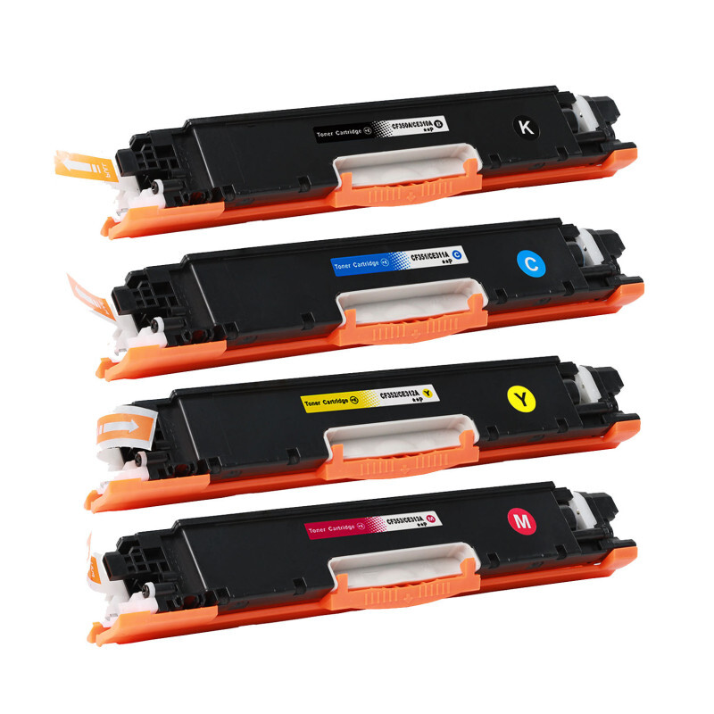 4 Pack - Compatible 130A Multipack CF350A/CF351A/CF352A/CF353A BCMY Toner for HP Printers