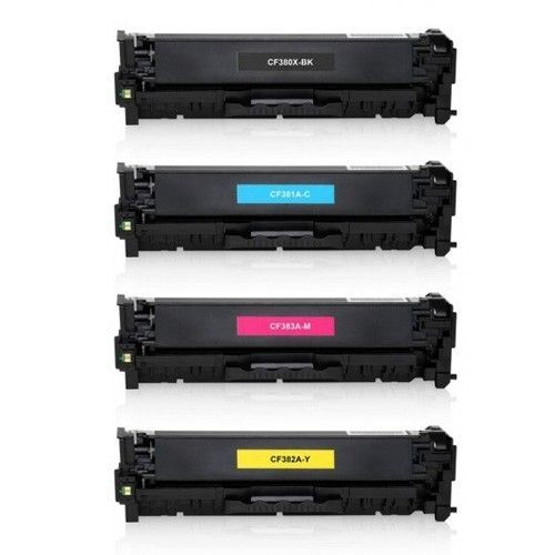 5 Pack - Compatible 312A Multipack CF380X/CF381A/CF382A/CF383A BBCMY Toner + Extra Black for HP Printers