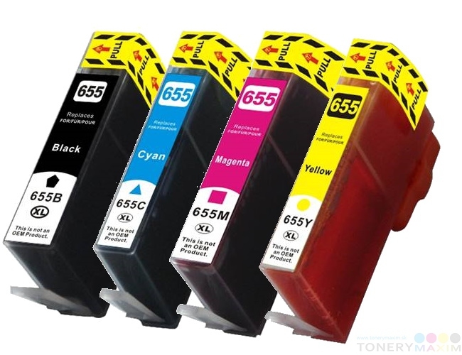 4 Pack - Compatible 655 CZ10/11 BCMY Ink Multipack of 4 for HP Printers