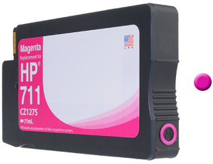 Compatible 711 CZ131AE Pigment Magenta Ink Cartridge for HP Printers