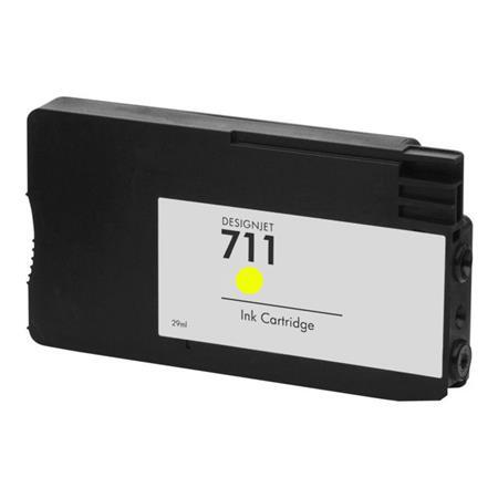 Compatible 711 CZ132AE Pigment Yellow Ink Cartridge for HP Printers