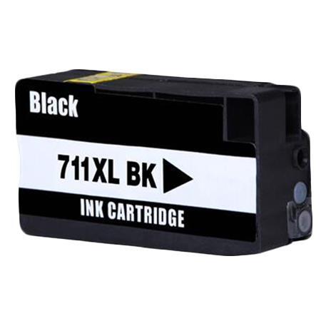 Compatible 711 CZ133AE Pigment Black Ink Cartridge for HP Printers