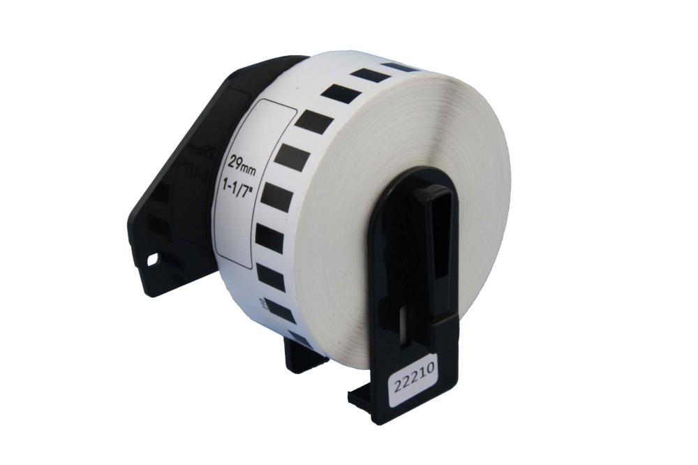 Compatible DK22210 Continuous Paper Label Roll White 29mm x 30.48m for Brother Thermal Printers