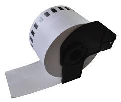Compatible DKN55224 Continuous Non-Adhesive Paper Roll 54mm x 30.48m for Brother Thermal Printers