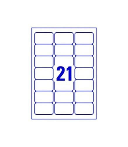 Compatible L7160-100 A4 Sheets 21 Labels per Sheet 63.5mm x 38mm
