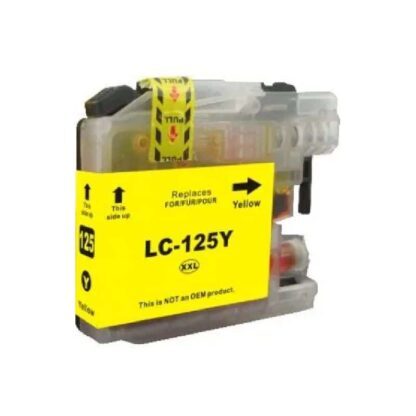 Compatible LC125XLY Yellow Ink Cartridge for Brother Printers