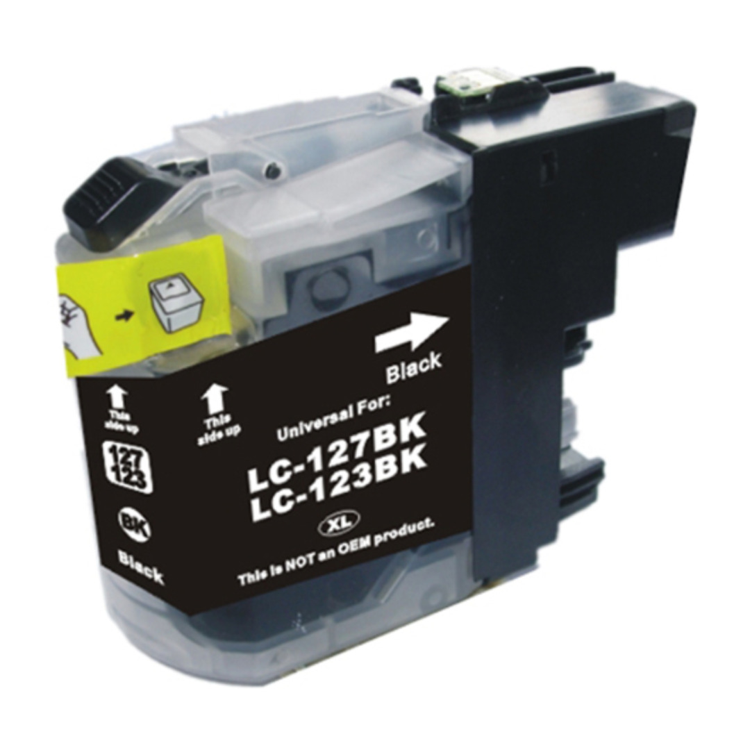 Compatible LC127XLBK Black Ink Cartridge for Brother Printers