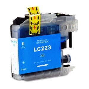 Compatible LC223C Cyan Ink Cartridge for Brother Printers
