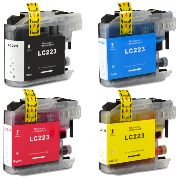 5 Pack - Compatible LC223VALBP BCMY Ink Multipack + Extra Black for Brother Printers