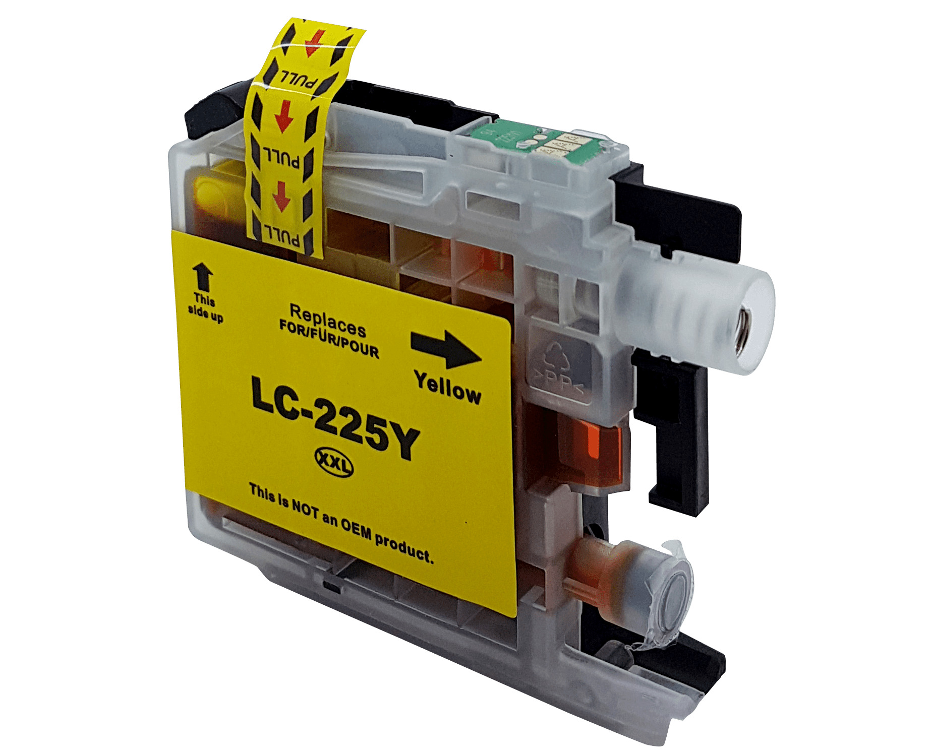 Compatible LC225XLY Yellow Ink Cartridge for Brother Printers