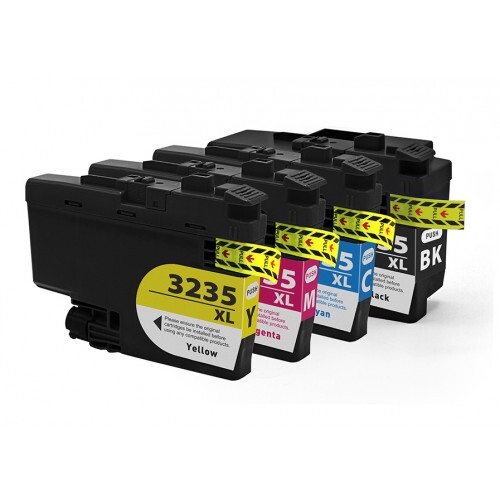 4 Pack - Compatible LC3235XL BCMY Hi Cap VALBP Ink Multipack for Brother Printers