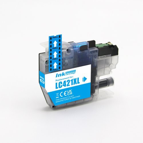 Compatible LC421XLC Cyan Ink Cartridge for Brother Printers