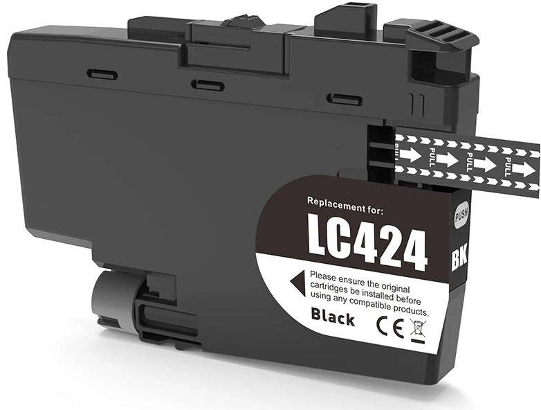 Compatible LC424BK Black Ink Cartridge for Brother Printers