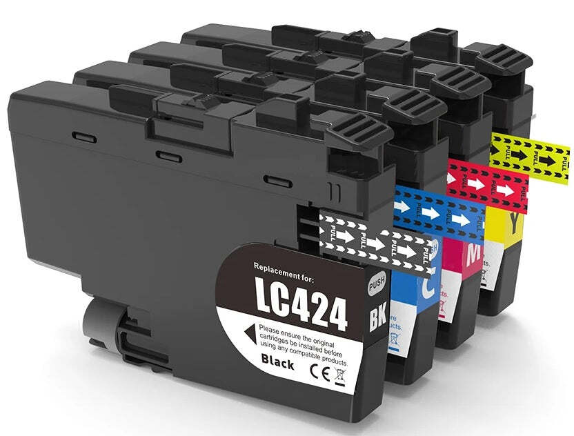 4 Pack - Compatible LC424VAL BCMY Ink Multipack for Brother Printers