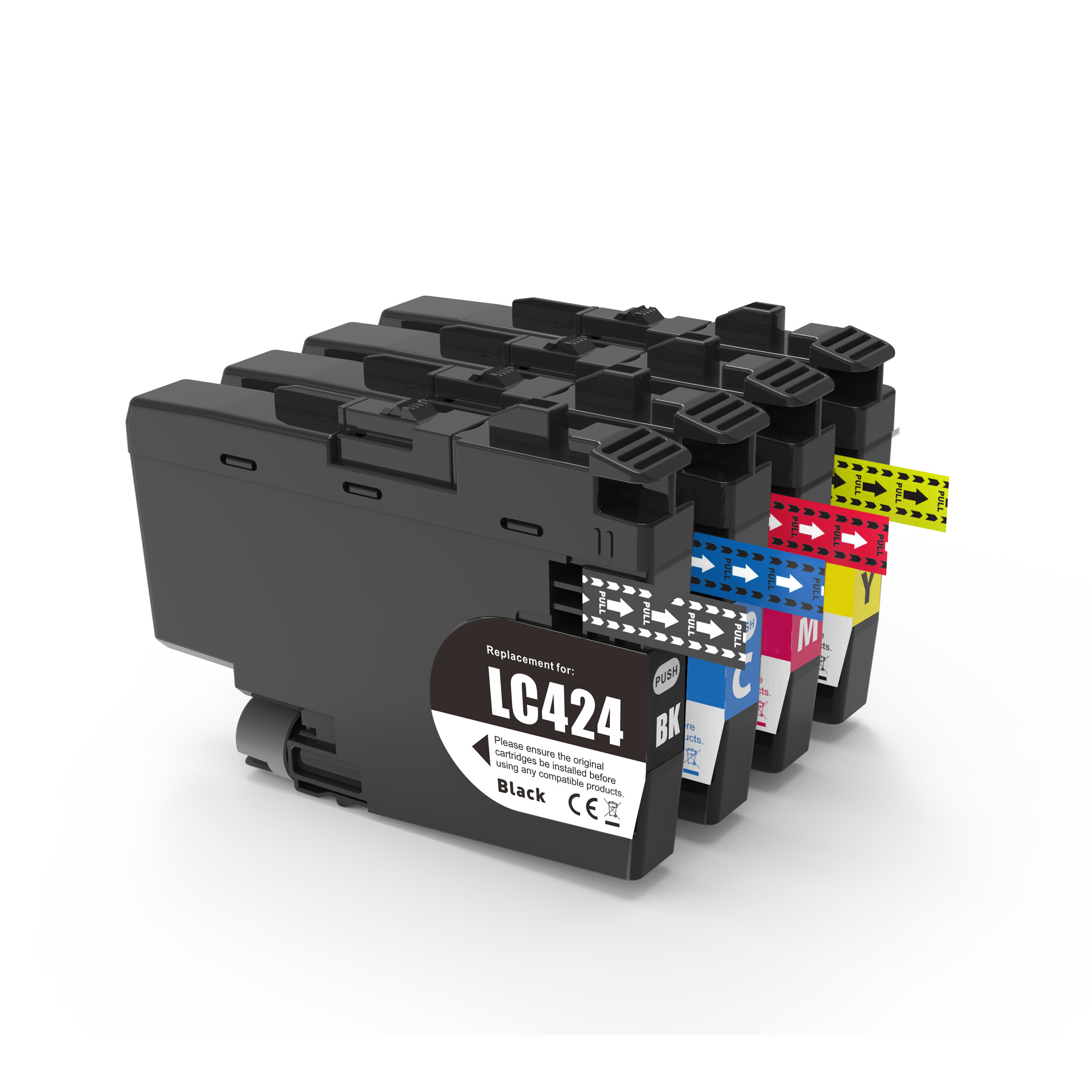 5 Pack - Compatible LC424VAL BCMY Ink Multipack + Extra Black for Brother Printers
