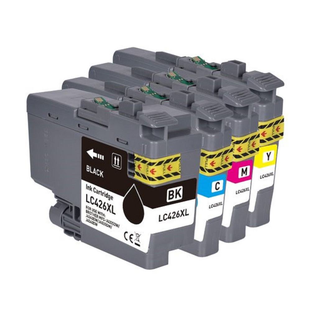 4 Pack - Compatible LC426XLVAL BCMY Ink Multipack for Brother Printers