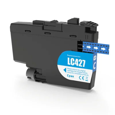 Compatible LC427C Cyan Ink Cartridge for Brother Printers