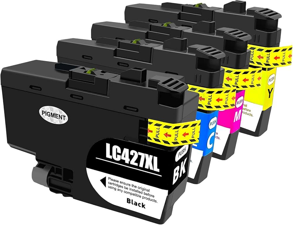 5 Pack - Compatible LC427XL BCMY Ink Multipack + Extra Black for Brother Printers