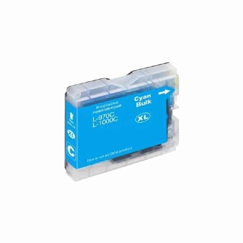 Compatible LC970 LC1000C Cyan Ink Cartridge for Brother Printers