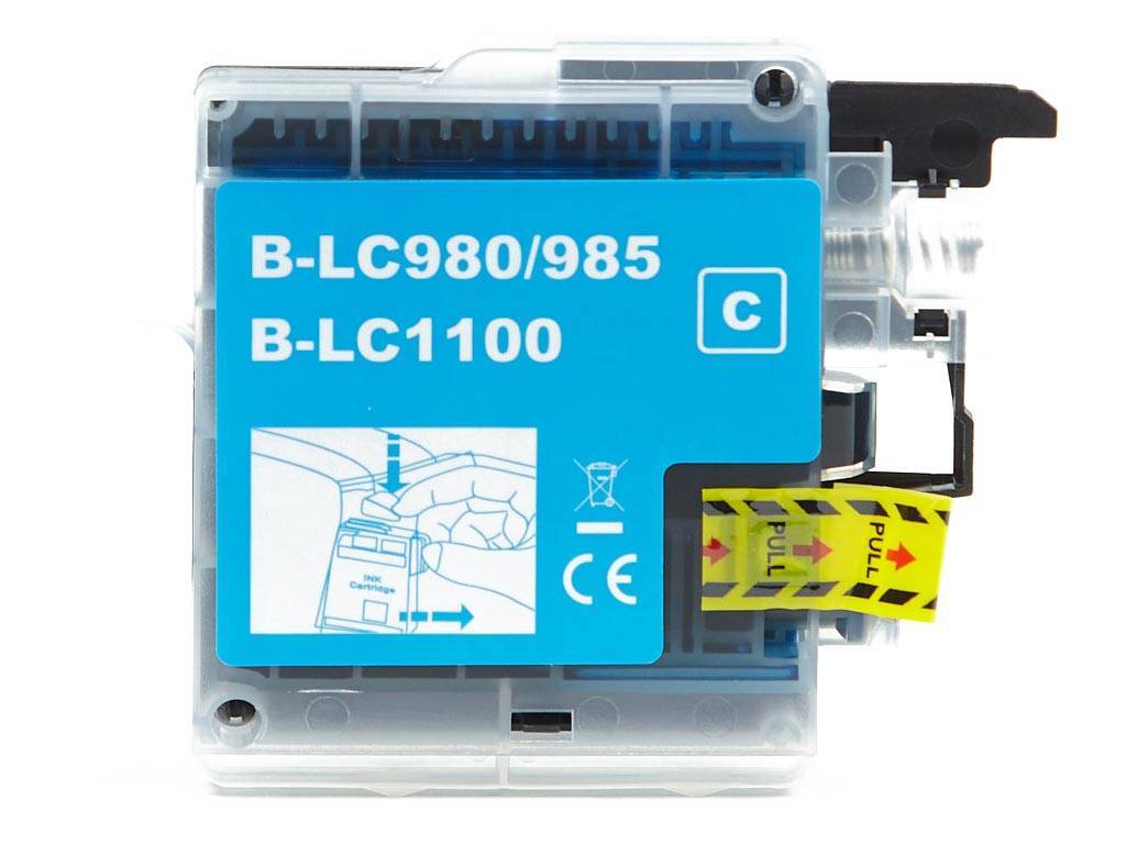 Compatible LC980C Cyan Ink Cartridge for Brother Printers
