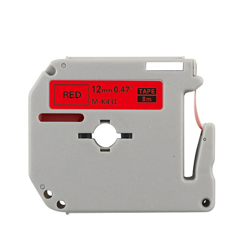 Compatible MK-431 Black on Red Tape 12mm x 8m for Brother P-Touch Label Printers