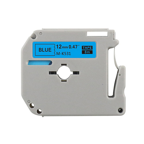 Compatible MK-531 Black on Blue Tape 12mm x 8m for Brother P-Touch Label Printers
