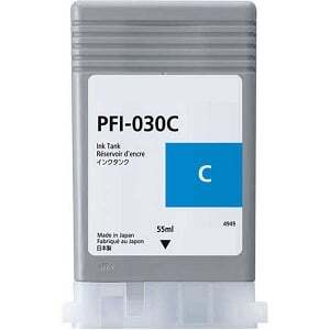 Compatible PFI-030C Twin Pack Cyan Ink Cartridge for Canon Printers 3490C001