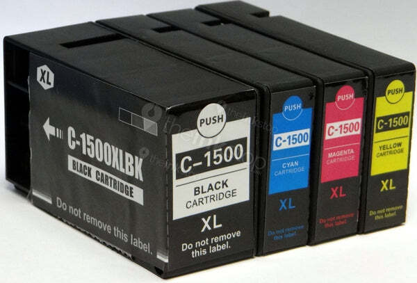 4 Pack - Compatible PGi-1500 XL BCMY Hi Cap Ink Multipack for Canon Printers